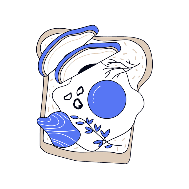 Illustration of a sandwich